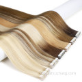 Klebeband in Haarverlängerungen 100% menschliches Haar Remy Jungfrau doppelt gezeichnete russische unsichtbare Mini -Klebeband Haarverlängerungen Lieferanten Anbieter